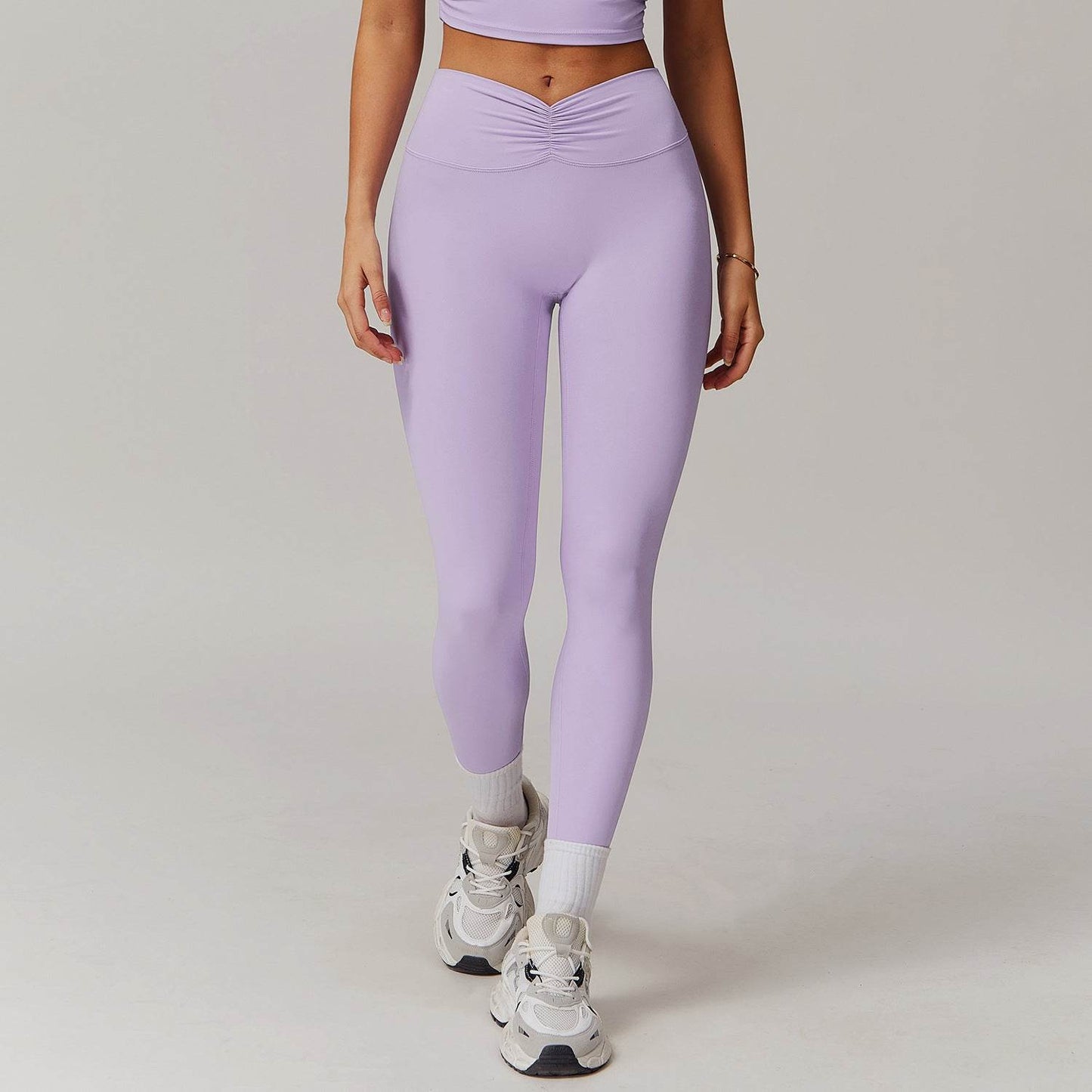 Nude Feel High Waist Yoga Bell-Bottom Pants - Stylish Fitness Gear - Buy Center US