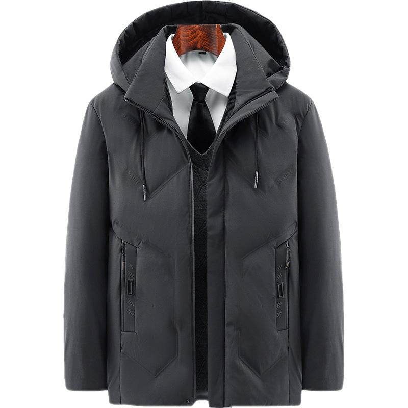 Buycenter Thickened Fleece Lined Winter Coat - Cotton & Polyester Blend - Buy Center US