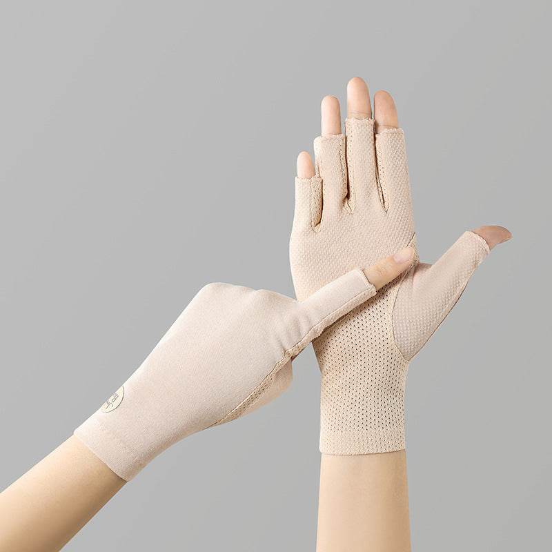 Open Finger Half Finger Gloves - UV-Proof Touch Screen Cycling Gear - Buy Center US