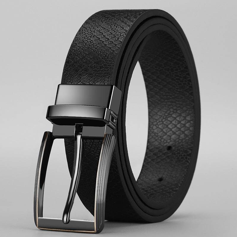Buycenter Double-Sided Boys Trend Belt - Rotatable Pin Buckle, Stylish Design - Buy Center US