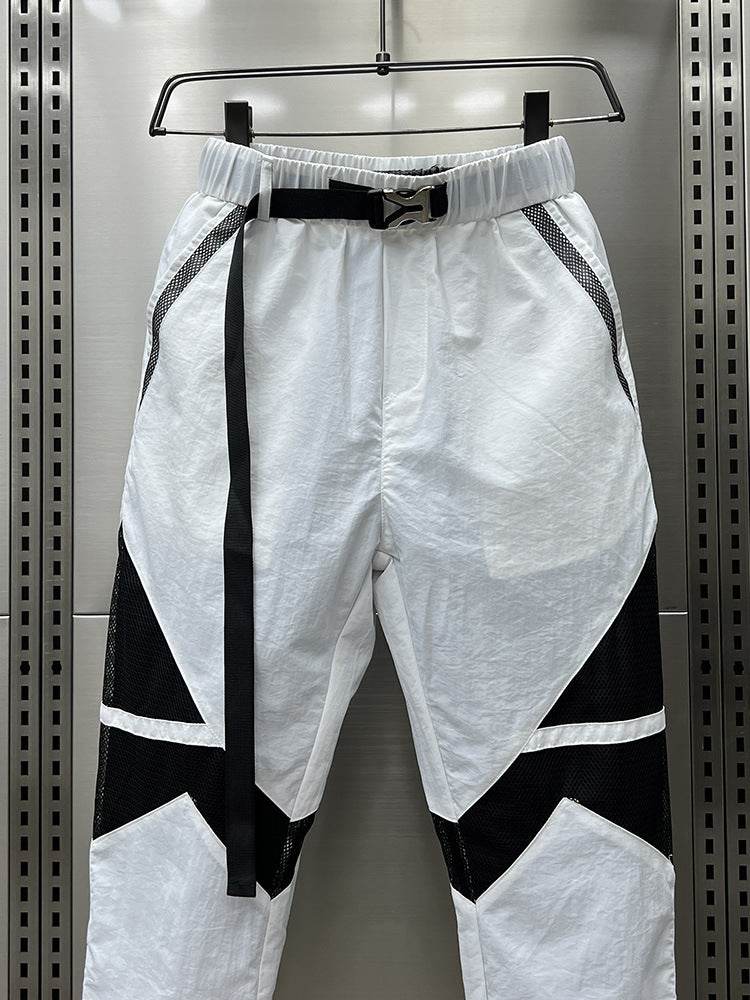 Breathable Men's Casual Banded Pants - Thin, Loose Fit for Comfort - Buy Center US