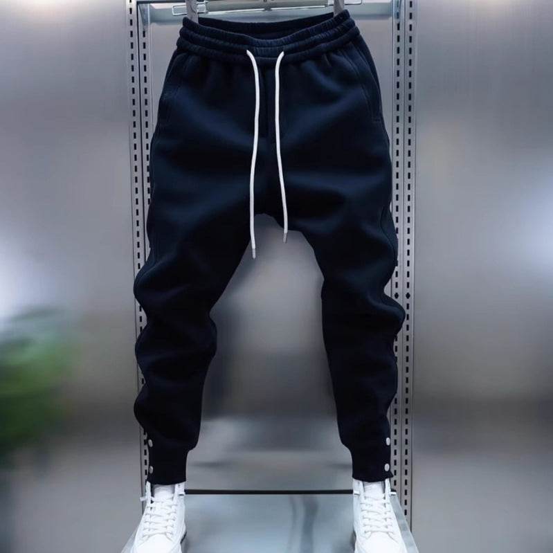 Men's All-Matching Ankle Banded Slacks - Casual Solid Color Pants - Buy Center US
