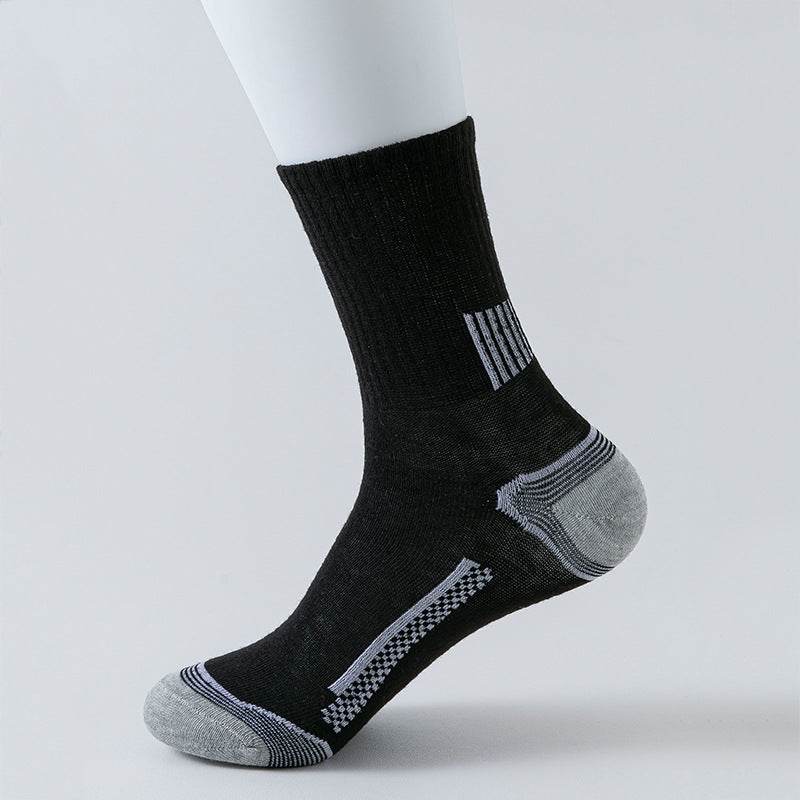 Buycenter Stripe Sports Socks - Sweat-Absorbent & Breathable Comfort - Buy Center US