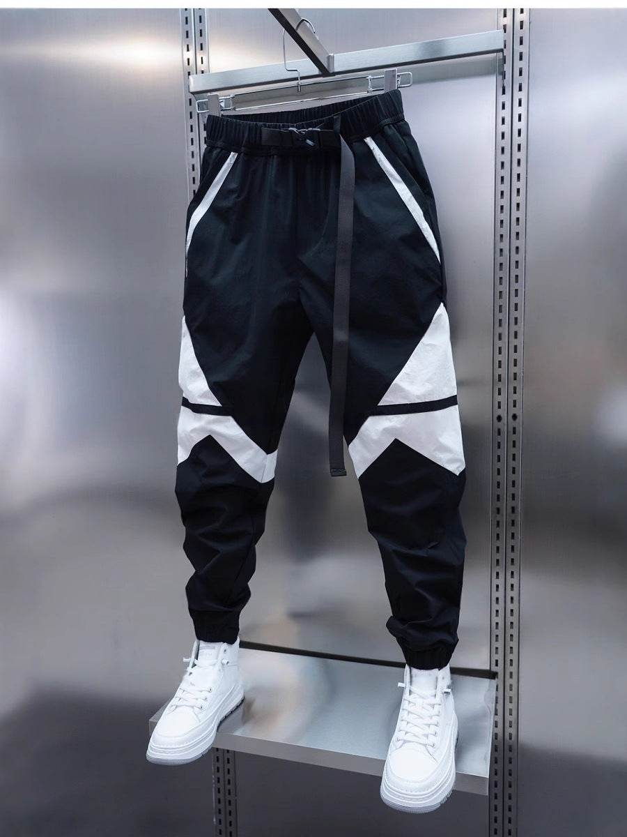 Breathable Men's Casual Banded Pants - Thin, Loose Fit for Comfort - Buy Center US