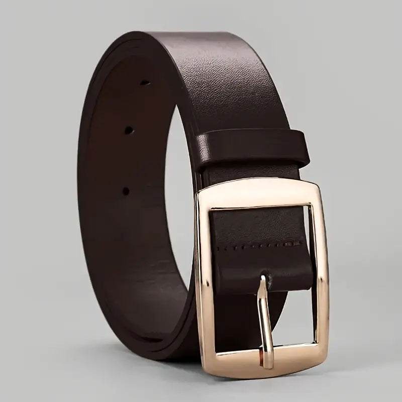 Buycenter Men's Casual Belt - Pin Buckle PU Microfiber Fashion Accessory - Buy Center US