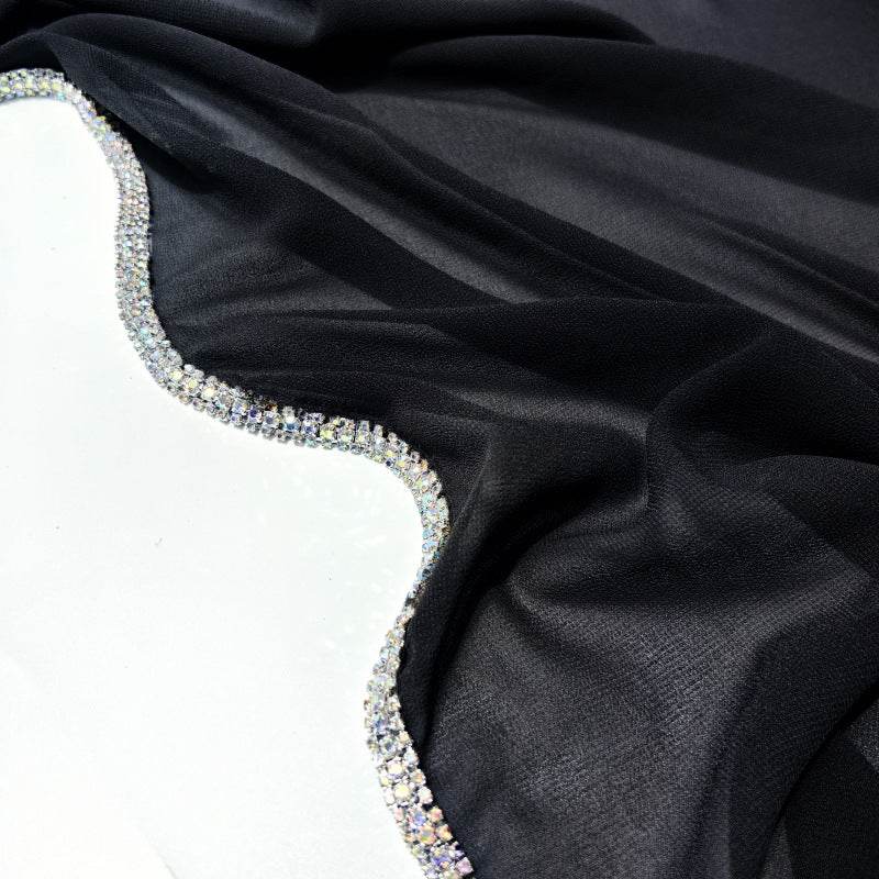 Light Diamond Chiffon Scarves for Women - Elegant Toe-Covered Fashion Accessory - Buy Center US