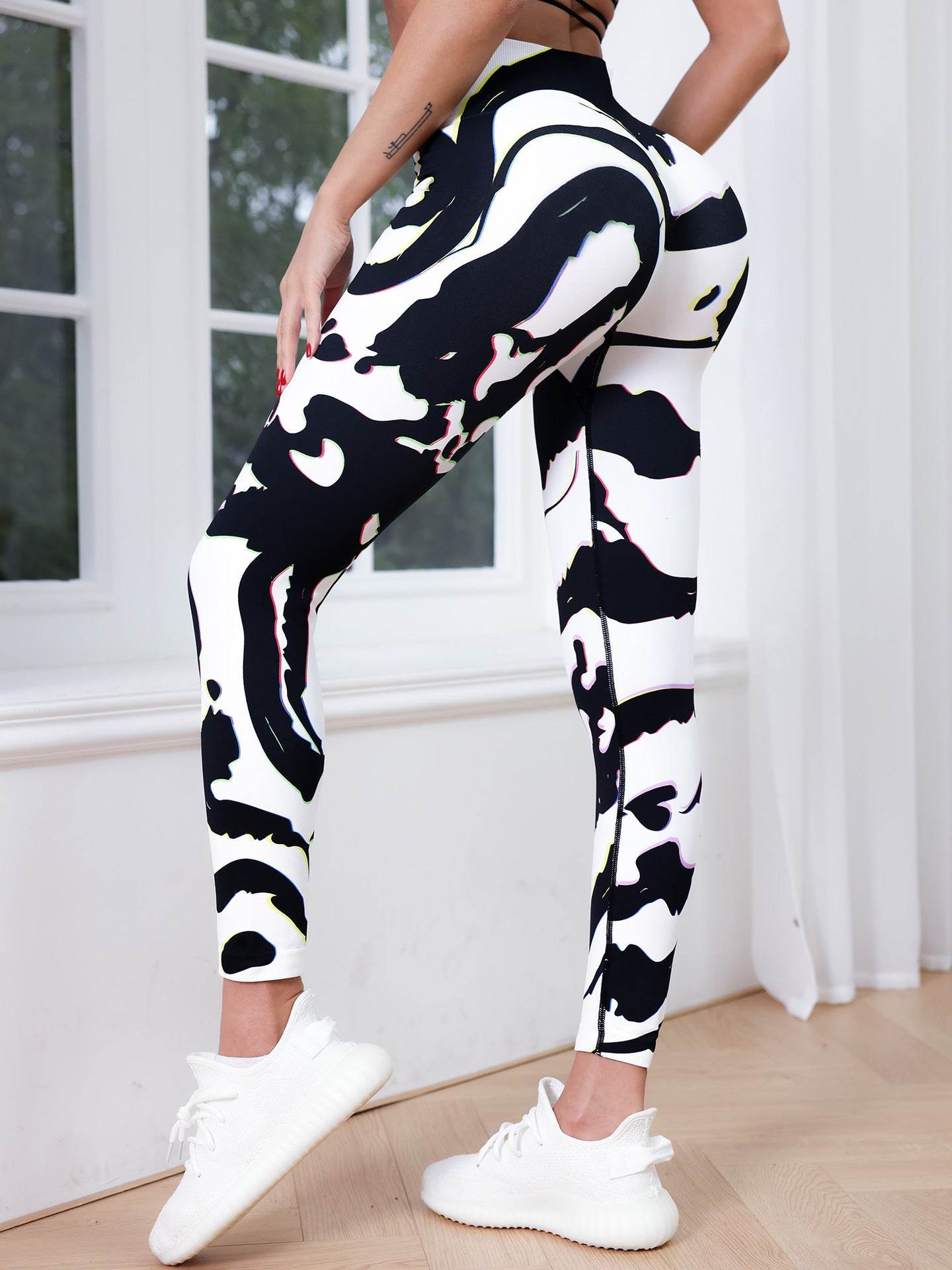 Women's Gradient Yoga Pants - High Waist Seamless Design for Comfort - Buy Center US