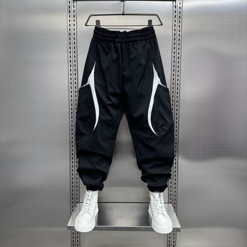 Men's Korean Style Outdoor Overalls - Spring and Autumn Solid Pants - Buy Center US