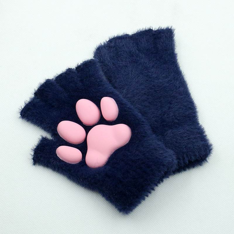 Cute 3D Cat's Paw Gloves - Adorable Animal Pattern, Sun Protection - Buy Center US