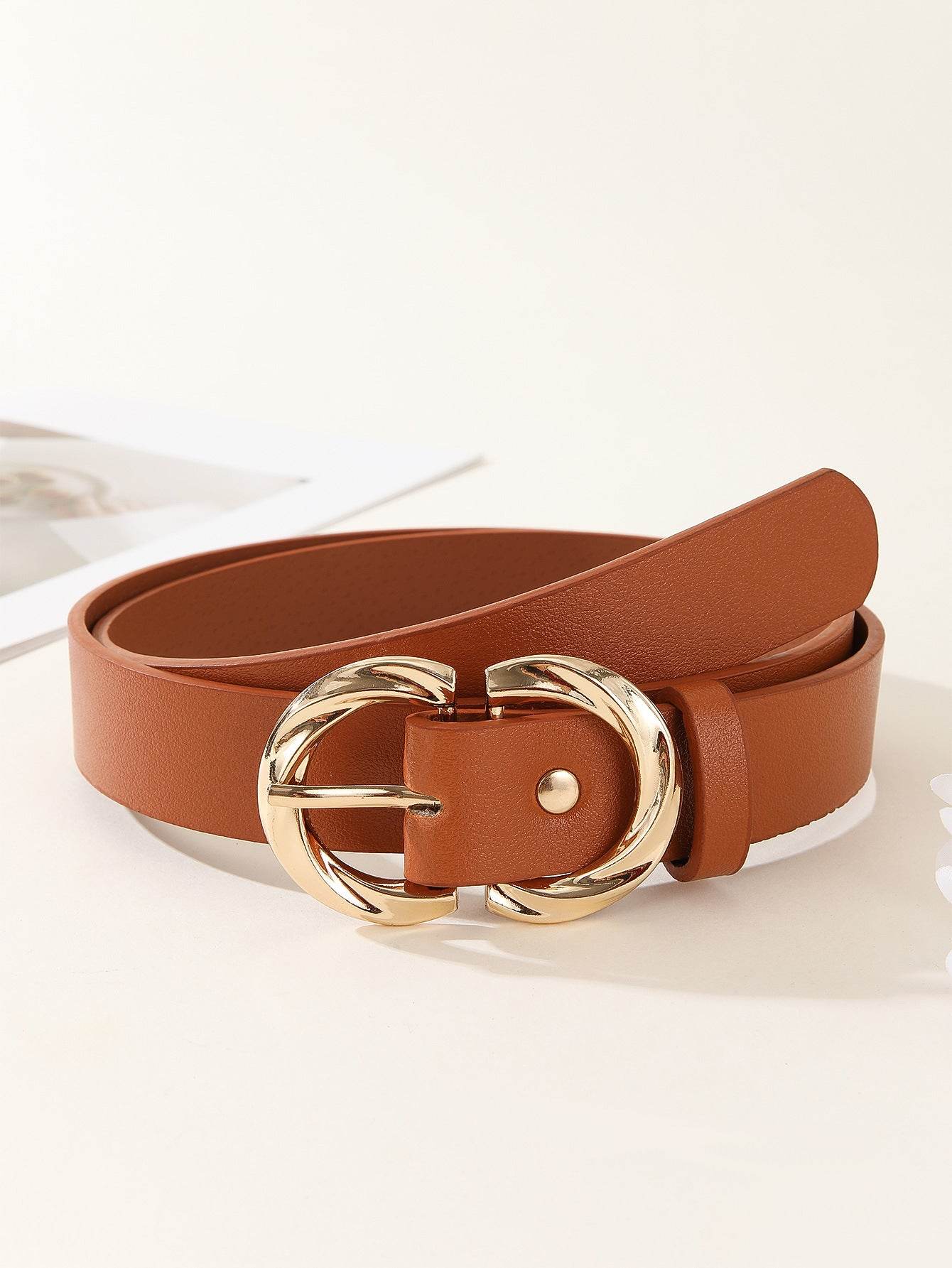Women's Unique Exquisite Belt - Adjustable Imitation Leather, Snap Button - Buy Center US