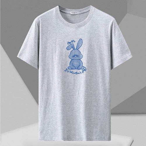 Spring Men’s Loose Half Sleeve Shirt - Plus Size Round Neck Cotton Tee - Buy Center US
