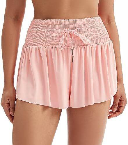 Women's High Waist Sports Shorts - Elegant Solid Colors, Casual Style - Buy Center US