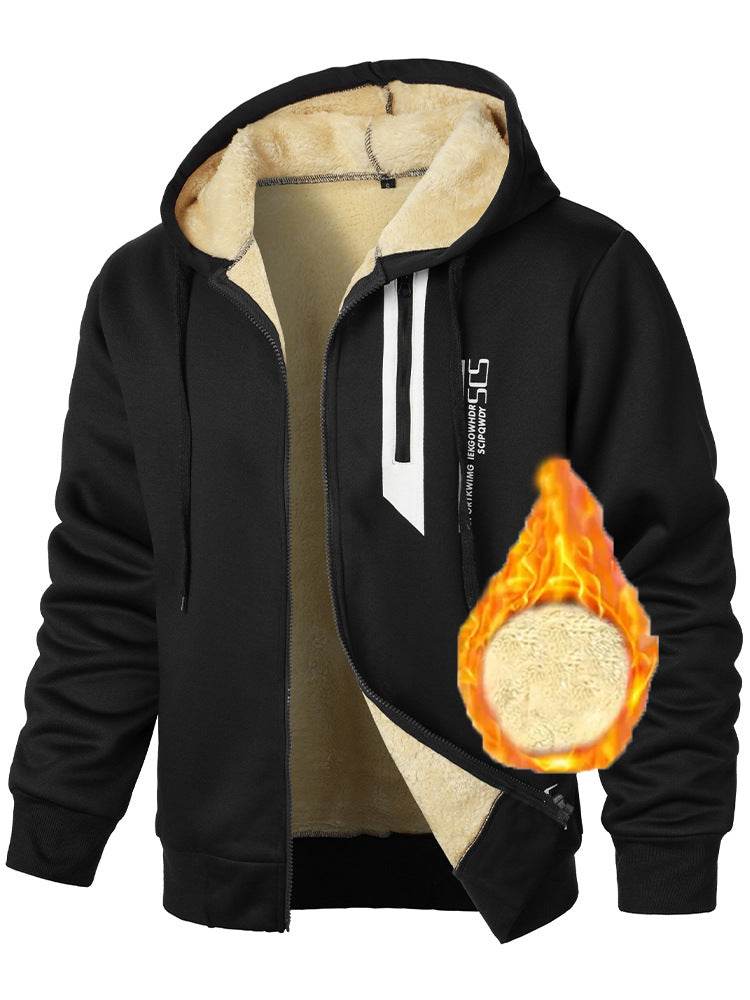 Buycenter Fleece-Lined Men's Sweater - Thickened for Autumn & Winter Comfort - Buy Center US