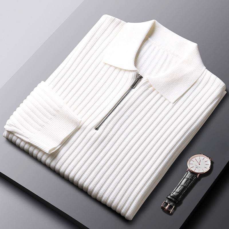 Autumn & Winter Slim-Fit Sweater - Half Zipper Casual Top for Men - Buy Center US
