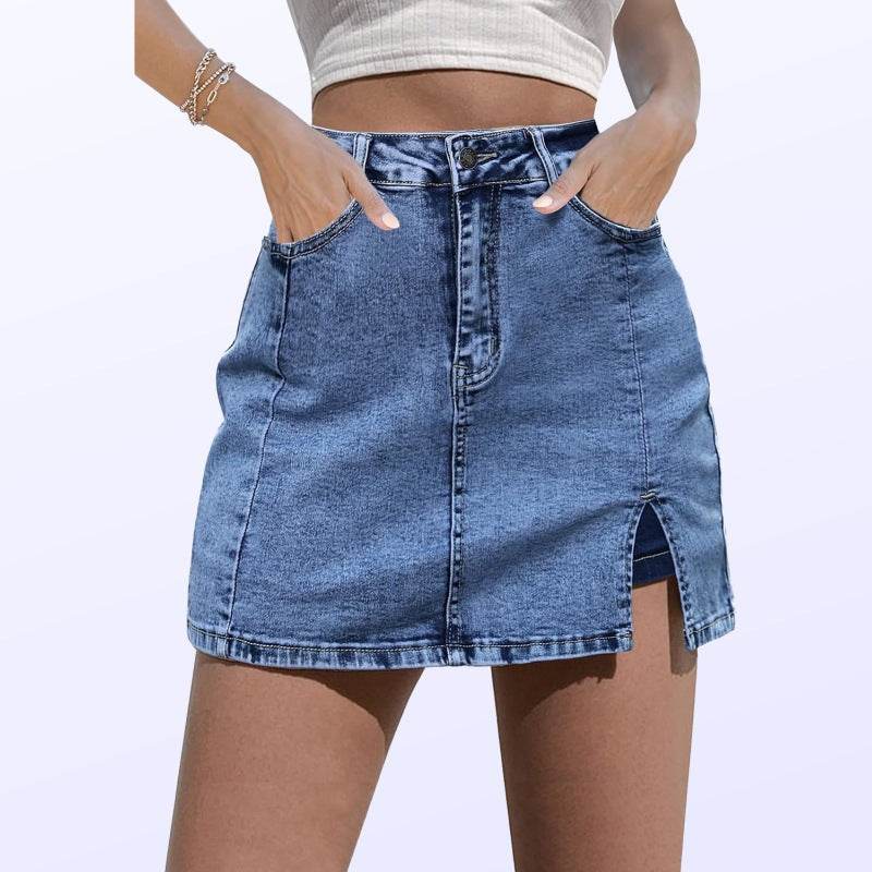Versatile Denim Skirt - High-Grade Casual Culotte in Various Colors - Buy Center US
