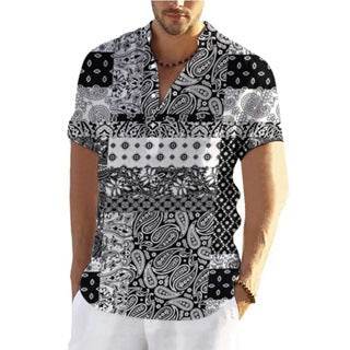 Buycenter Men's Linen Plaid Sleeve Shirt - Casual Fashion Top S-6XL - Buy Center US