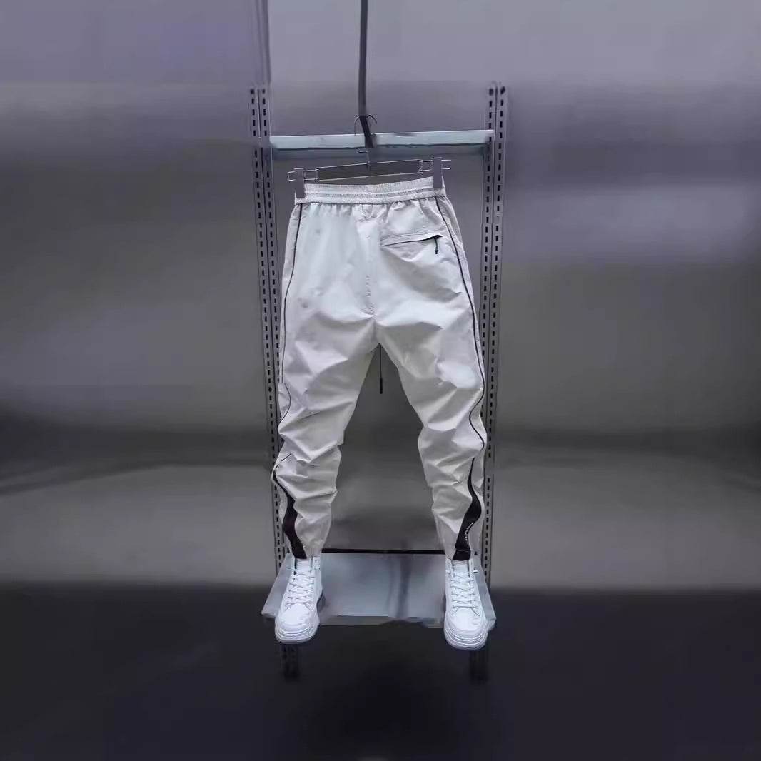 Men's Ankle-Tied Harlan Cargo Pants - Casual, Lightweight Summer Style - Buy Center US