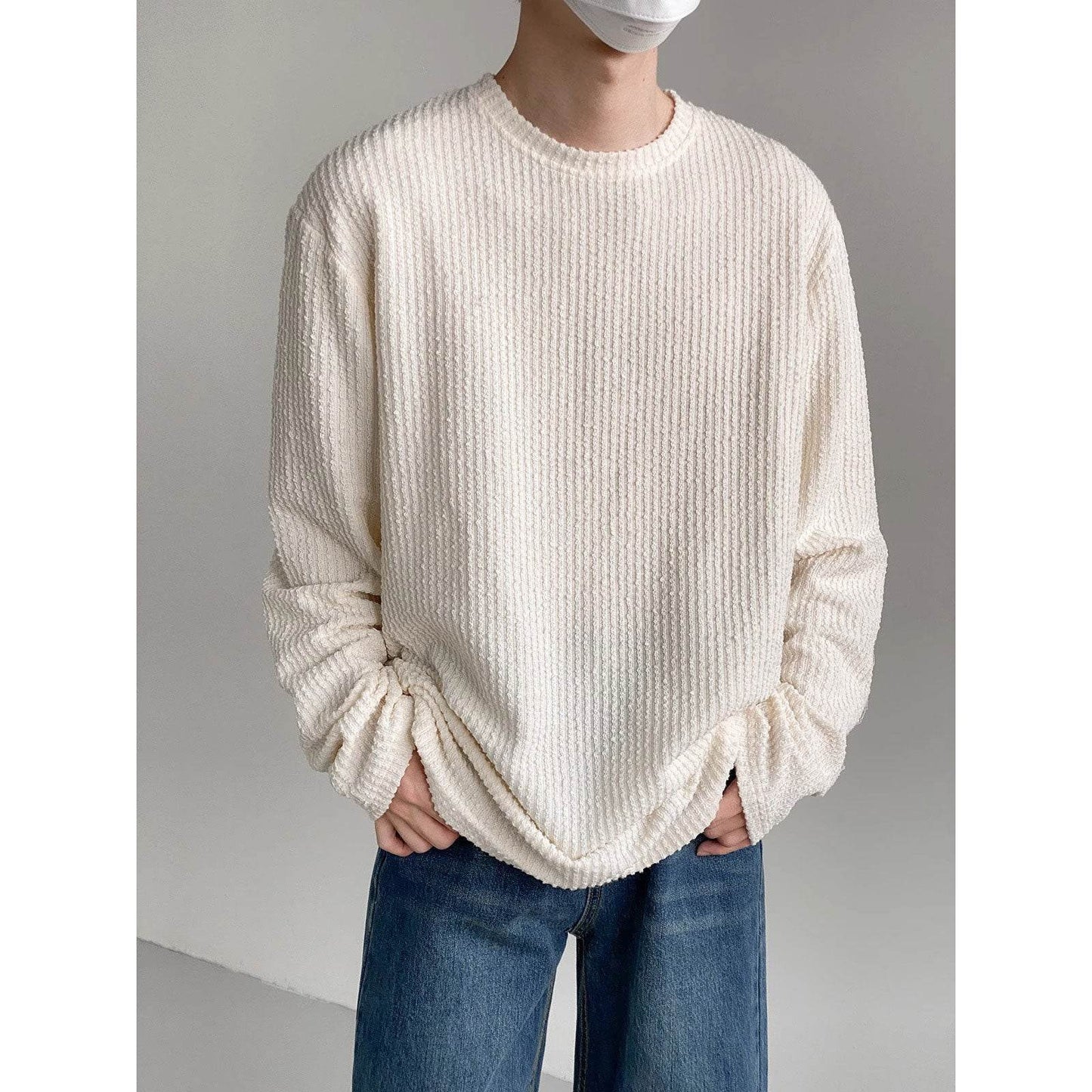 Men's Autumn Loose Casual Shirt - Versatile Pullover in Solid Colors - Buy Center US