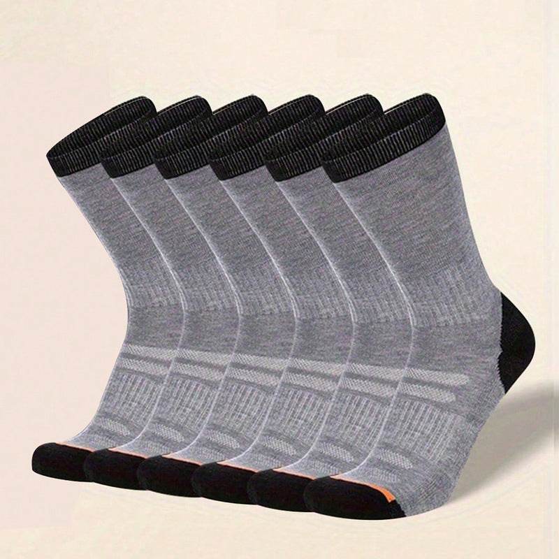 Buycenter Men's Mid-Calf Socks - Cozy Solid Color for Autumn & Winter - Buy Center US