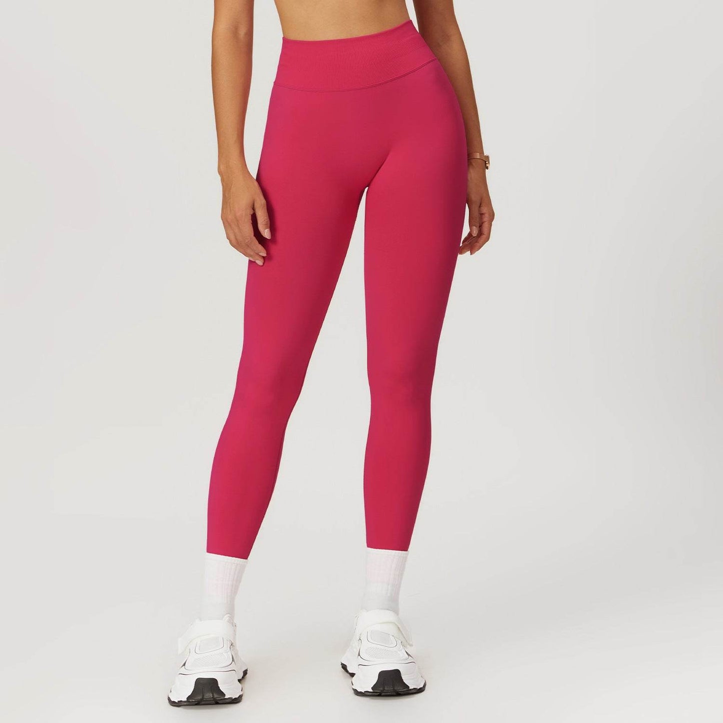 Peach Hip Seamless Yoga Pants - Close-Fitting for Fitness & Running - Buy Center US