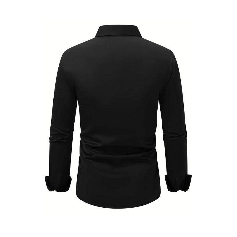 Buycenter Men's Slim Fit Long Sleeve Shirt - Stylish Business Casual Wear - Buy Center US