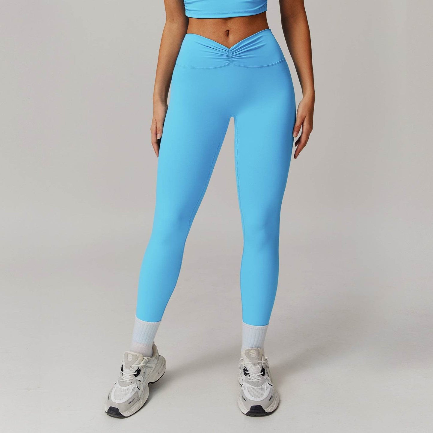 Nude Feel High Waist Yoga Bell-Bottom Pants - Stylish Fitness Gear - Buy Center US