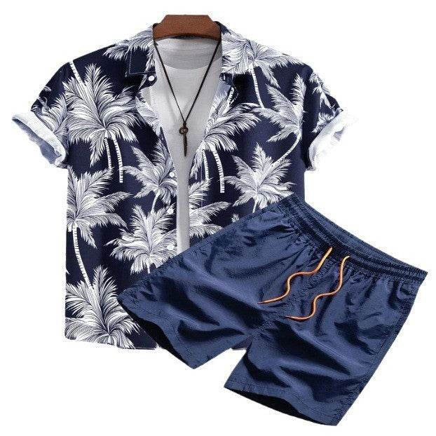 Buycenter Casual Beach Suit: Digital Printing Shirt Cardigan for Summer - Buy Center US