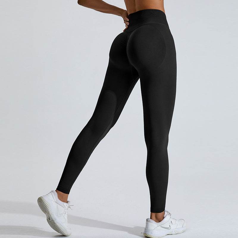 Seamless Peach Hip Raise Yoga Pants - Stylish Fitness Leggings for All Activities - Buy Center US