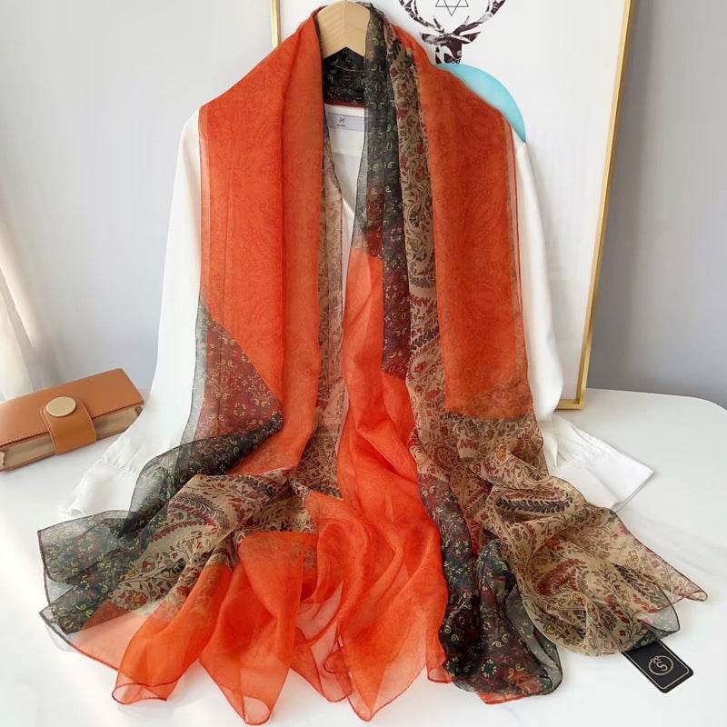Fashionable Yourou Yarn Rose Scarf for Women - Stylish 135x180cm Design - Buy Center US