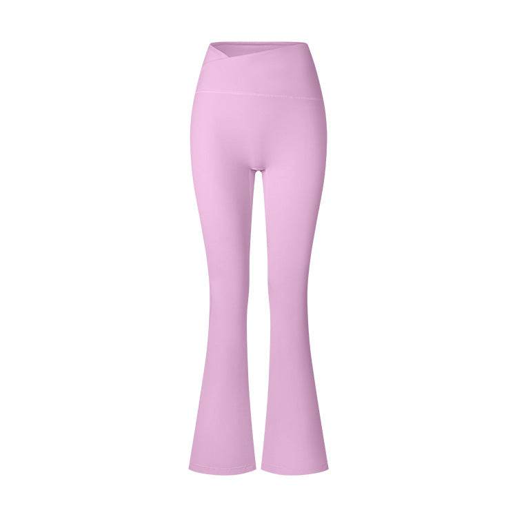 Women's High Waist Cross Shaping Yoga Pants - Breathable Nylon Trousers - Buy Center US