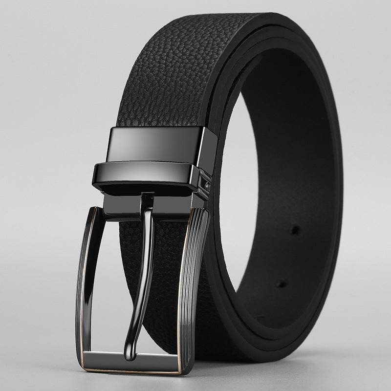 Buycenter Double-Sided Boys Trend Belt - Rotatable Pin Buckle, Stylish Design - Buy Center US