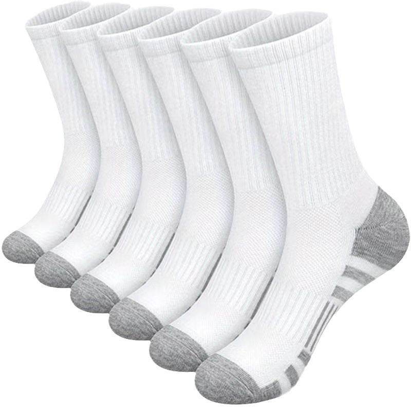 Buycenter Plus Size Color Matching Athletic Socks - Comfortable Mid Tube Design - Buy Center US