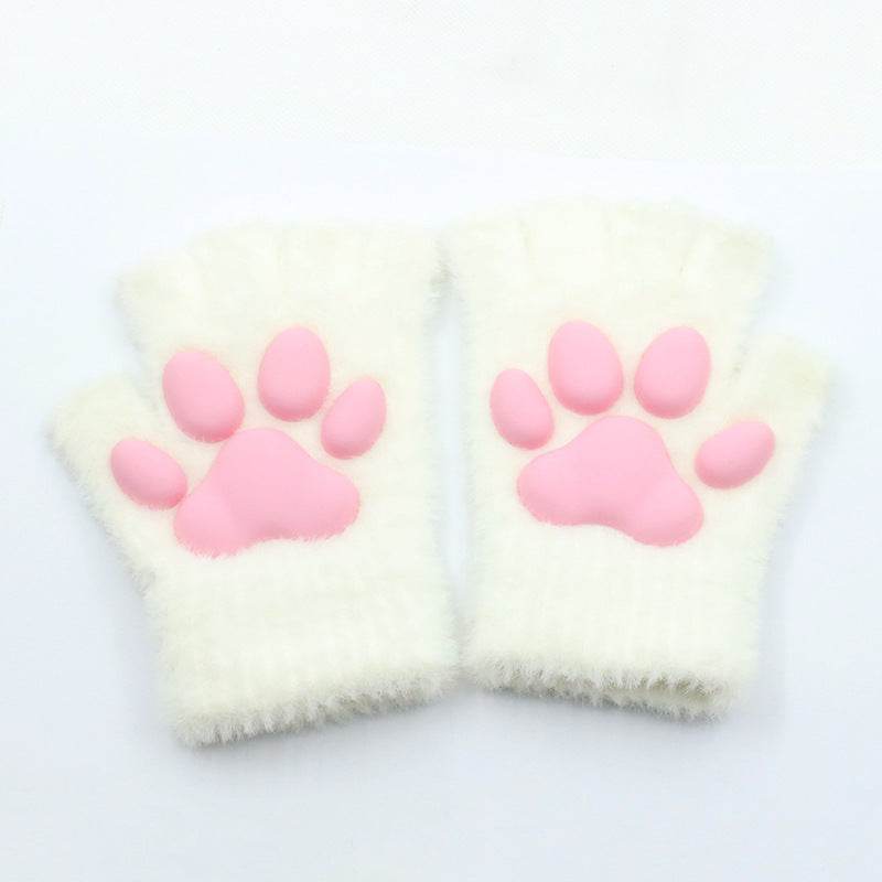 Cute 3D Cat's Paw Gloves - Adorable Animal Pattern, Sun Protection - Buy Center US