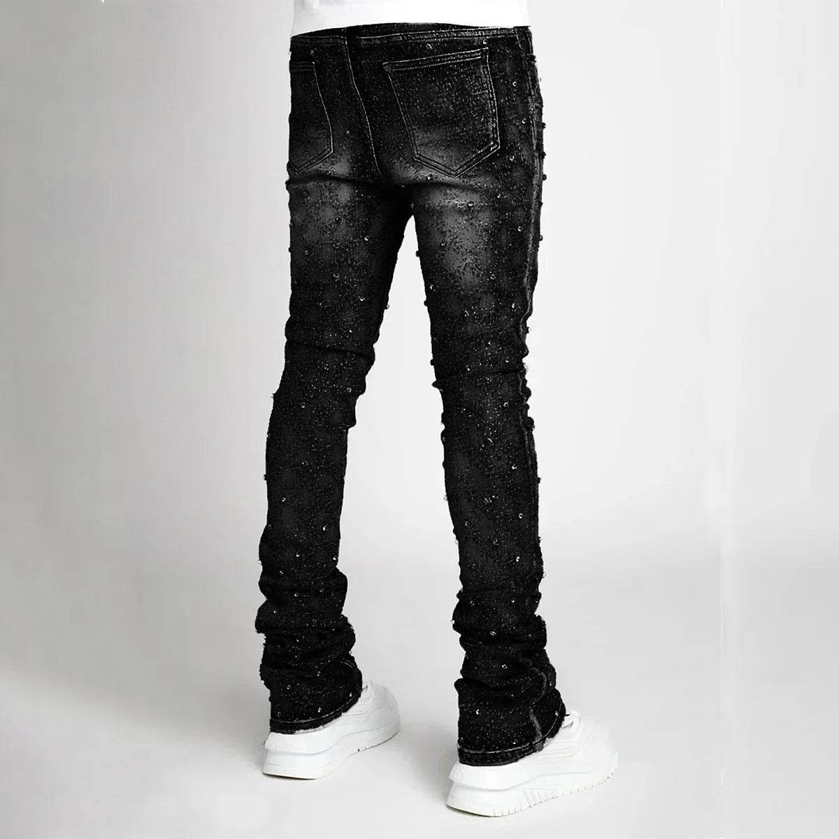 Naupang Men's Straight-Leg Denim Trousers - Casual Fashion Pants - Buy Center US