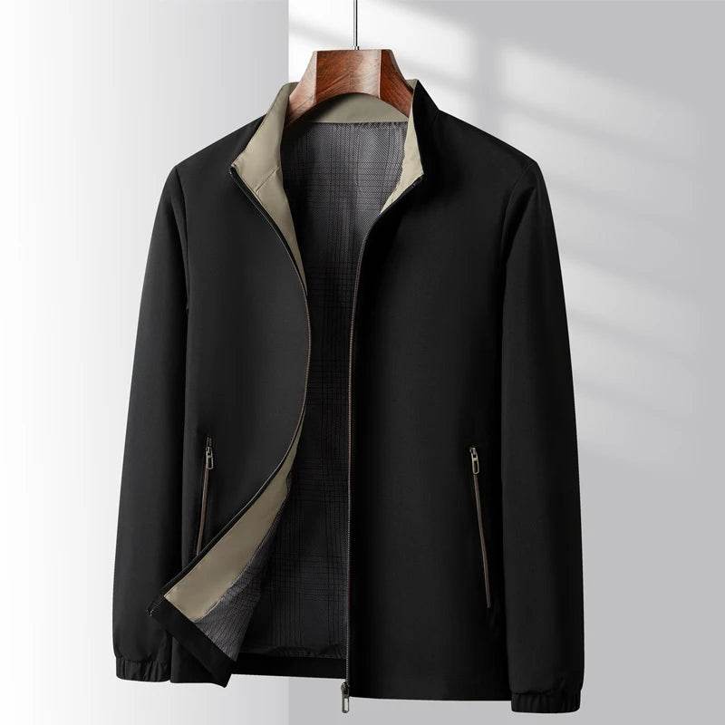XPAY Men's Khaki Casual Jacket - Trendy 5XL Smart Bomber Coat - Buy Center US