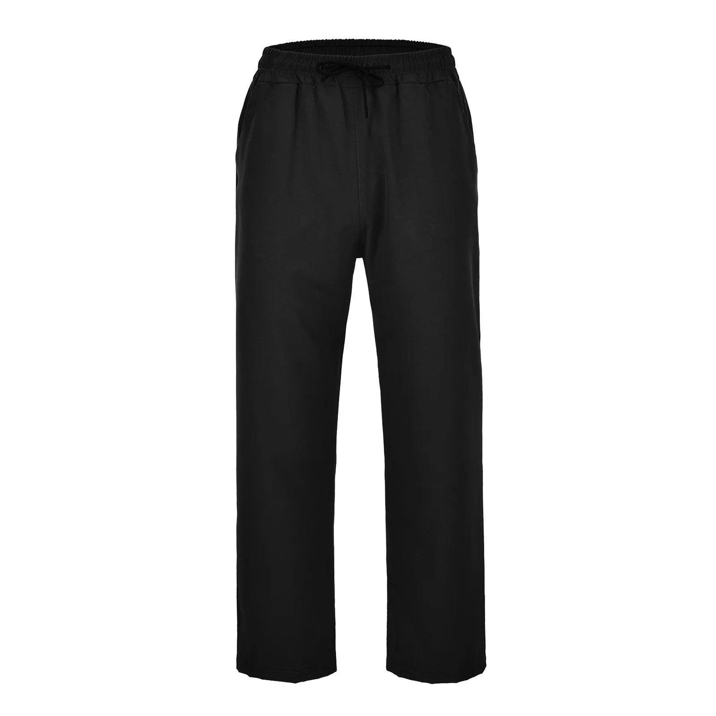 Men's Loose Fit Casual Trousers - Deep Pockets, Wide Leg Design - Buy Center US