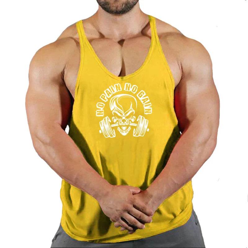 2024 Cotton Sleeveless Tank Tops for Men - Casual Bodybuilding Vest - Buy Center US
