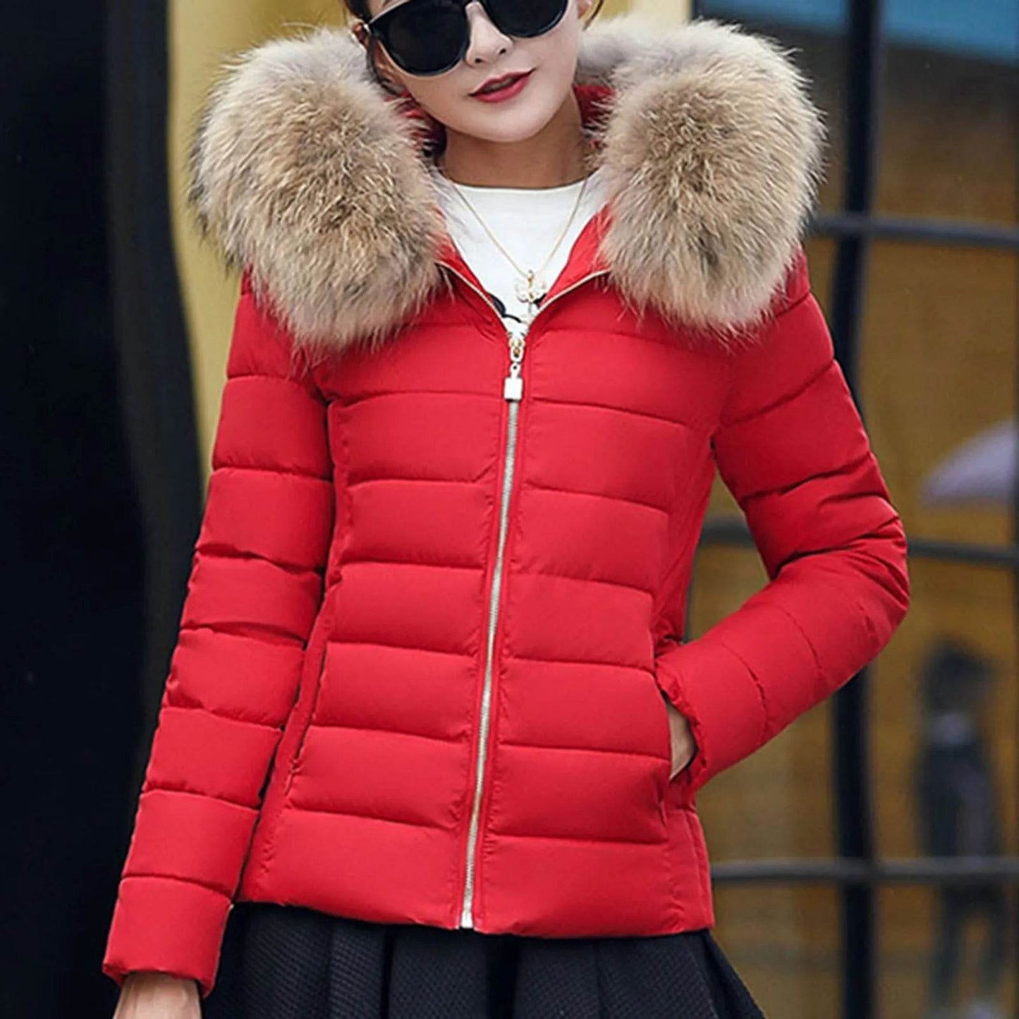 Women's Slim Fit Hooded Jacket – Casual Autumn Winter Parka - Buy Center US