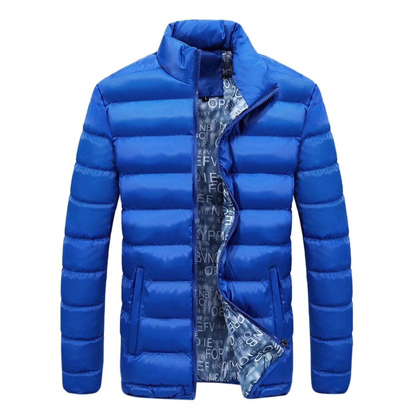 Men's Casual Quilted Jacket - Lightweight Cotton Zip-Up for Autumn/Winter - Buy Center US