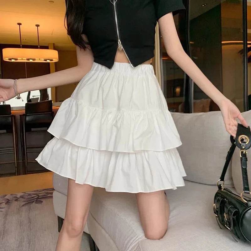 GIDYQ Women's A-Line Pleated Skirt - Summer Ruffle Mini Style - Buy Center US