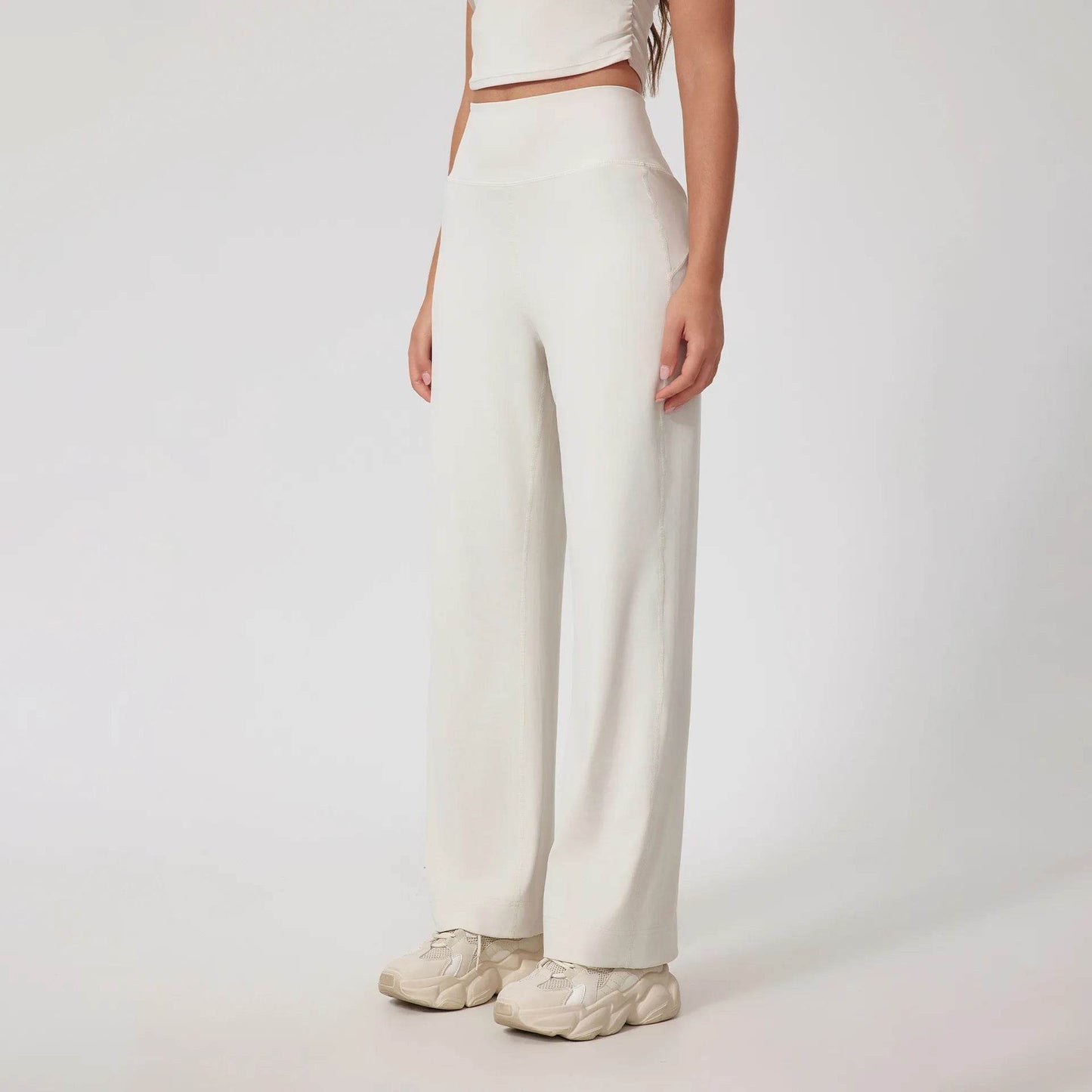 Mr. Nut Women's High Waisted Wide Leg Pants - Comfy Lounge Style - Buy Center US