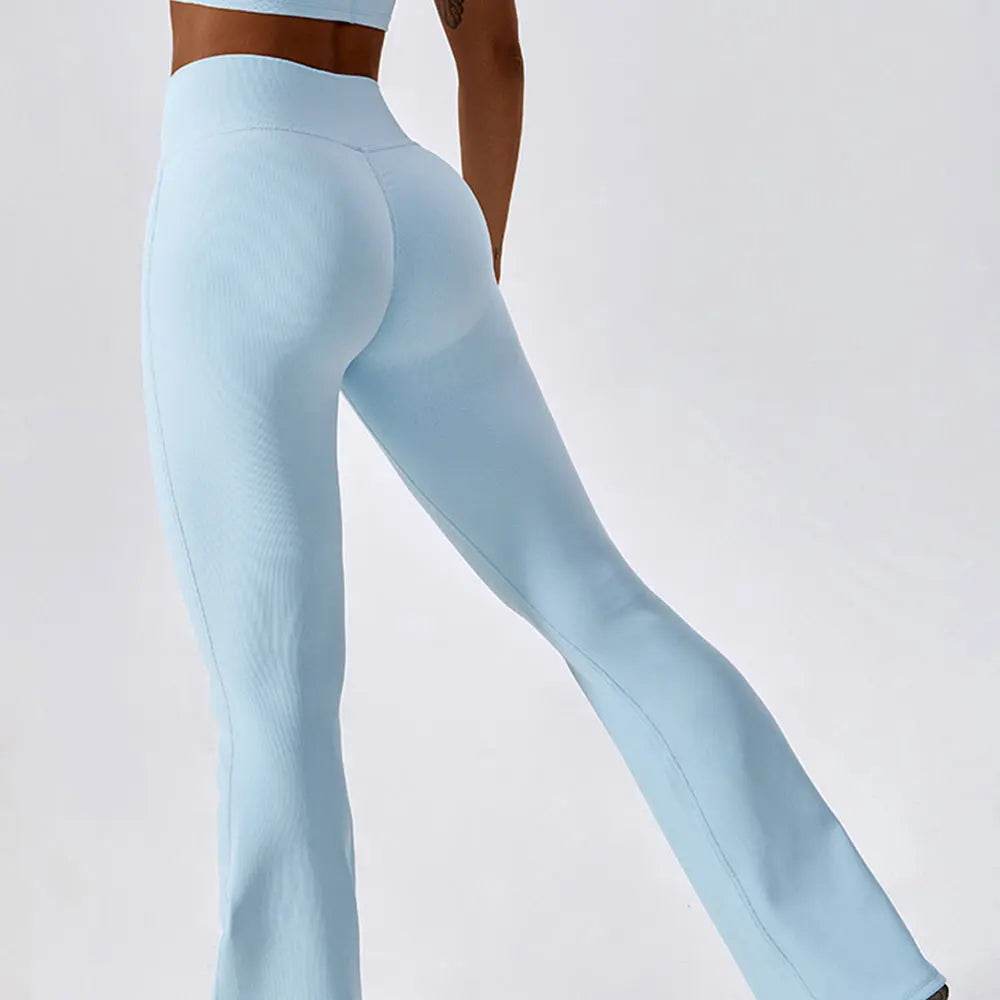 SWELTERING High Waist Flare Leggings - Women's Yoga & Gym Pants - Buy Center US