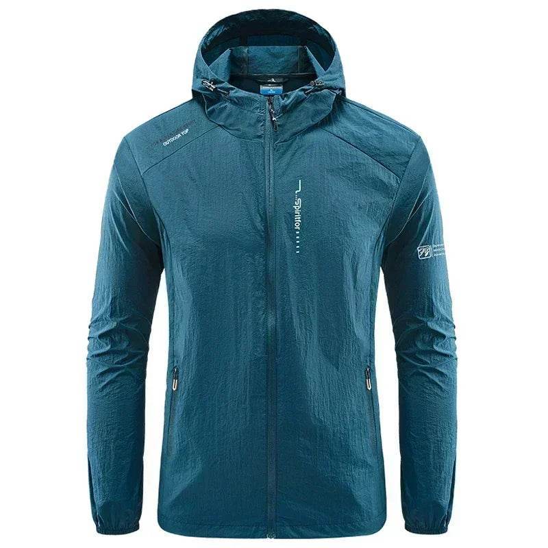 BOOERJUE Men's Thin Quick Dry Jacket - Sun-Protective Hooded Windbreaker - Buy Center US