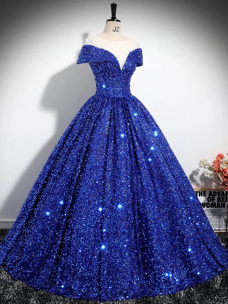 GUXQD Customized Ball Gown Quinceanera Dress - Sequins & V-Neck - Buy Center US