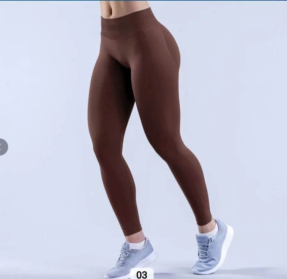 DFYNE High Stretch Leggings - Seamless Low Ribbed Band for Fitness - Buy Center US