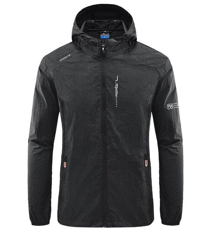 BOOERJUE Men's Thin Quick Dry Jacket - Sun-Protective Hooded Windbreaker - Buy Center US