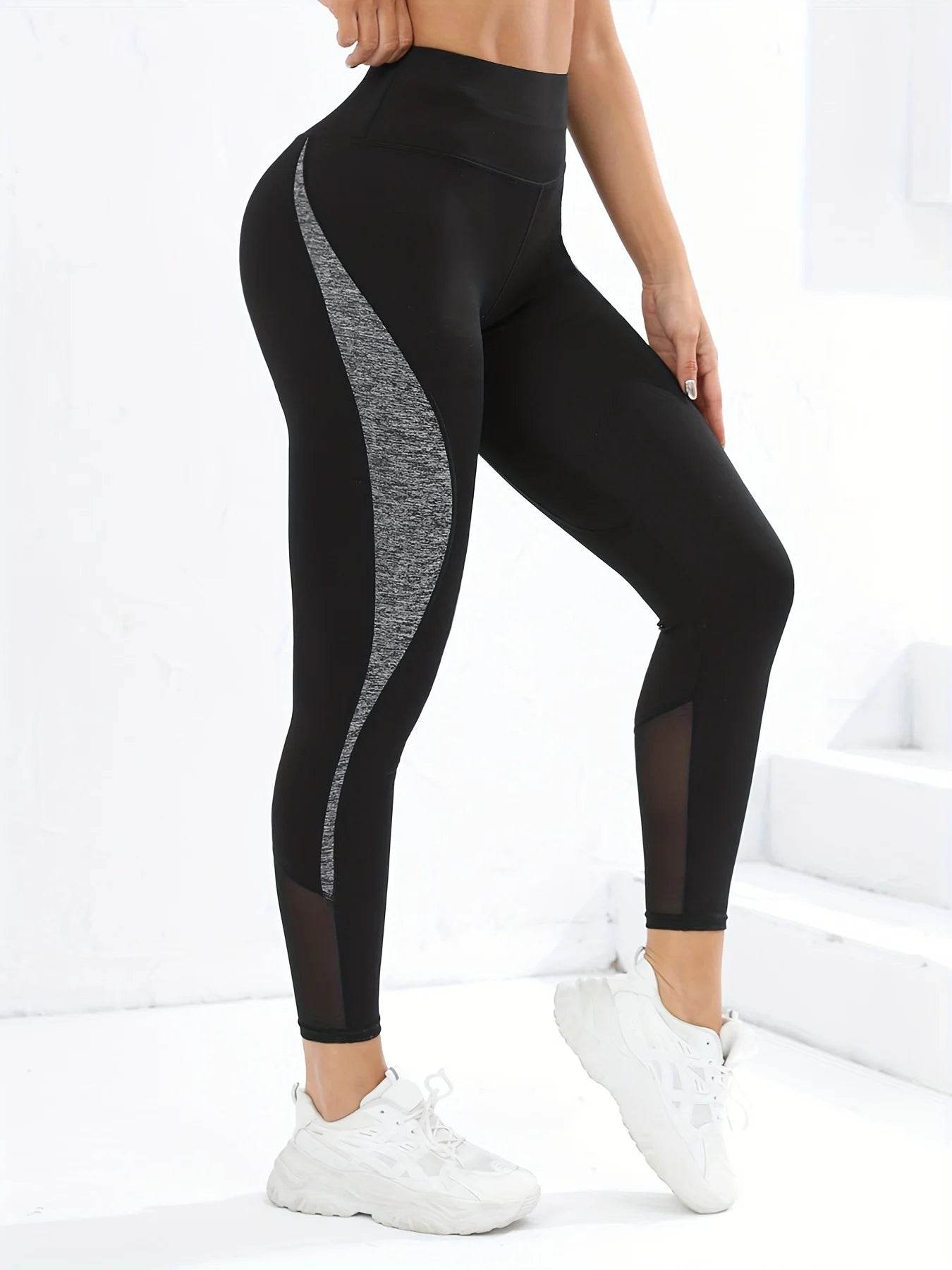 High Waist Multi-Color Yoga Leggings - Tummy Tightening, Four-Way Stretch - Buy Center US