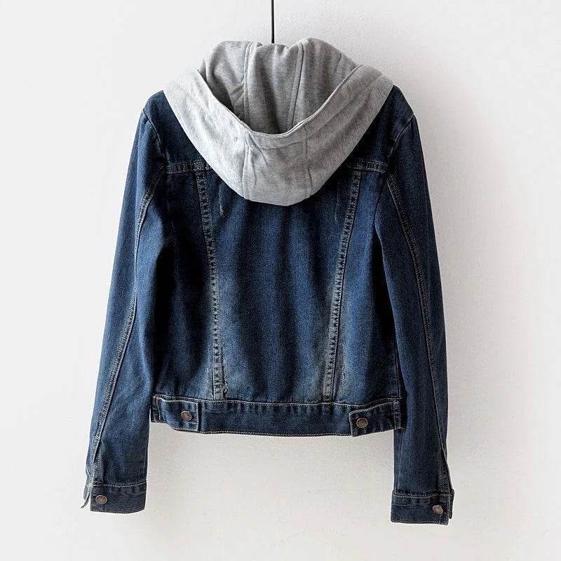 Kalenmos Women’s Slim Fit Denim Coat - Casual Full Sleeve Jacket - Buy Center US