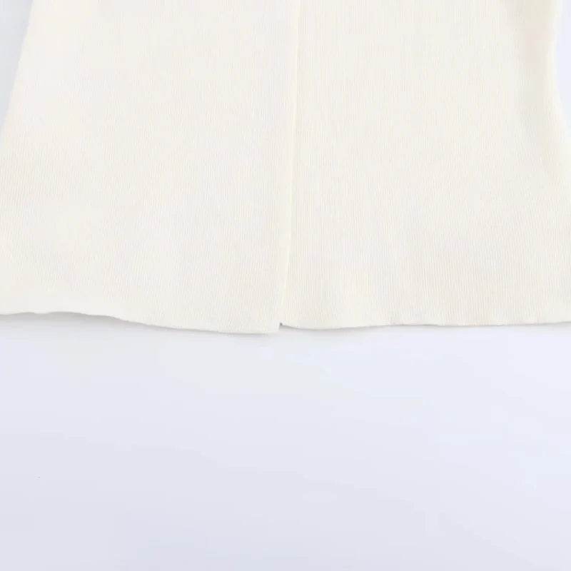 TRAF Women's Elegant Short Sleeve Jacket - Casual Knit Outerwear - Buy Center US