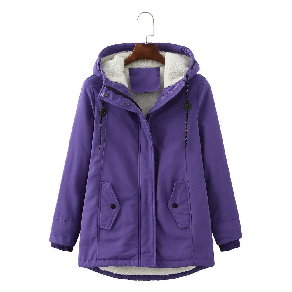 Kalenmos Women's Thick Warm Parka Coat - Casual Winter Jacket - Buy Center US
